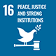 SDG 16 - Peace, justice, and strong institutions